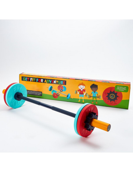 Fit Kidz Barbell & Bumper Plate Set